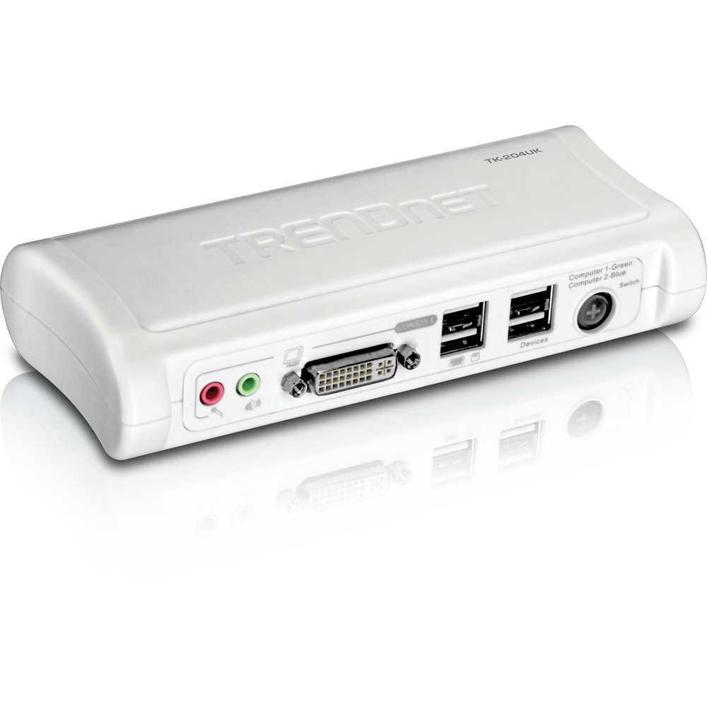 TRENDNET TK-204UK - 2-porttinen DVI-USB KVM-kytkin