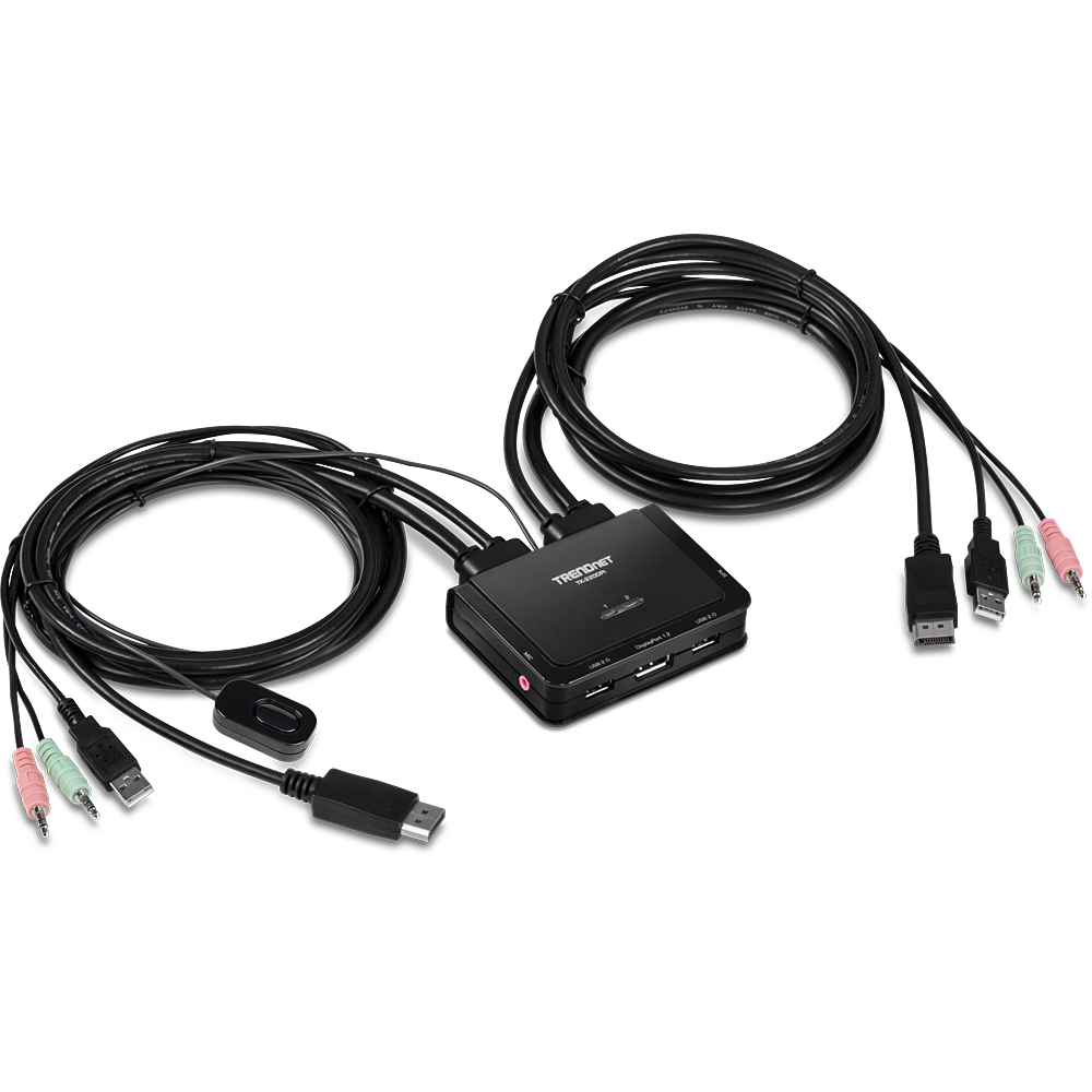 TRENDNET TK-220DPi - 2-porttinen 4K DisplayPort KVM-kytkin