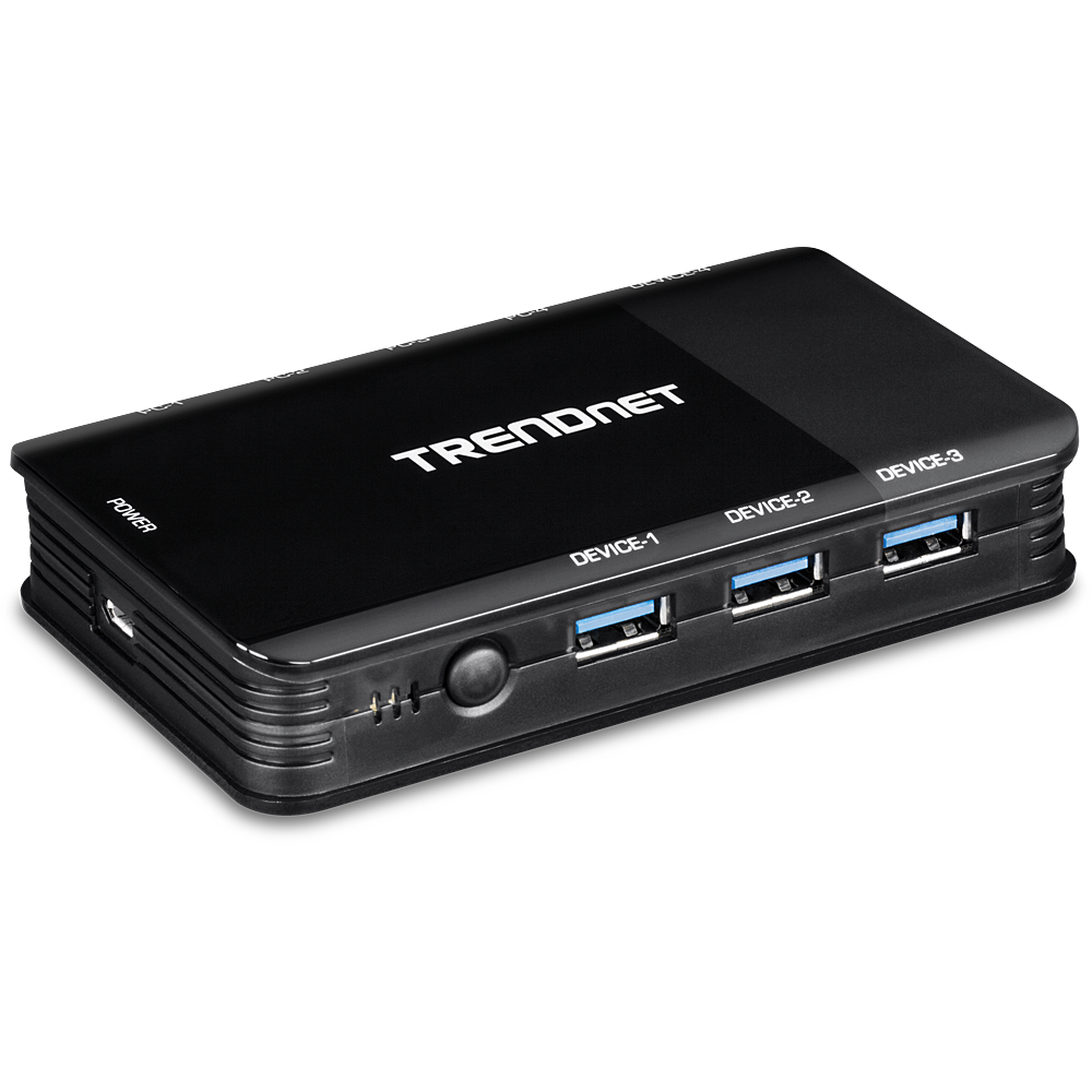 TRENDNET TK-U404 - 4 tietokoneen 4-porttinen USB 3.1 -jakokytkin
