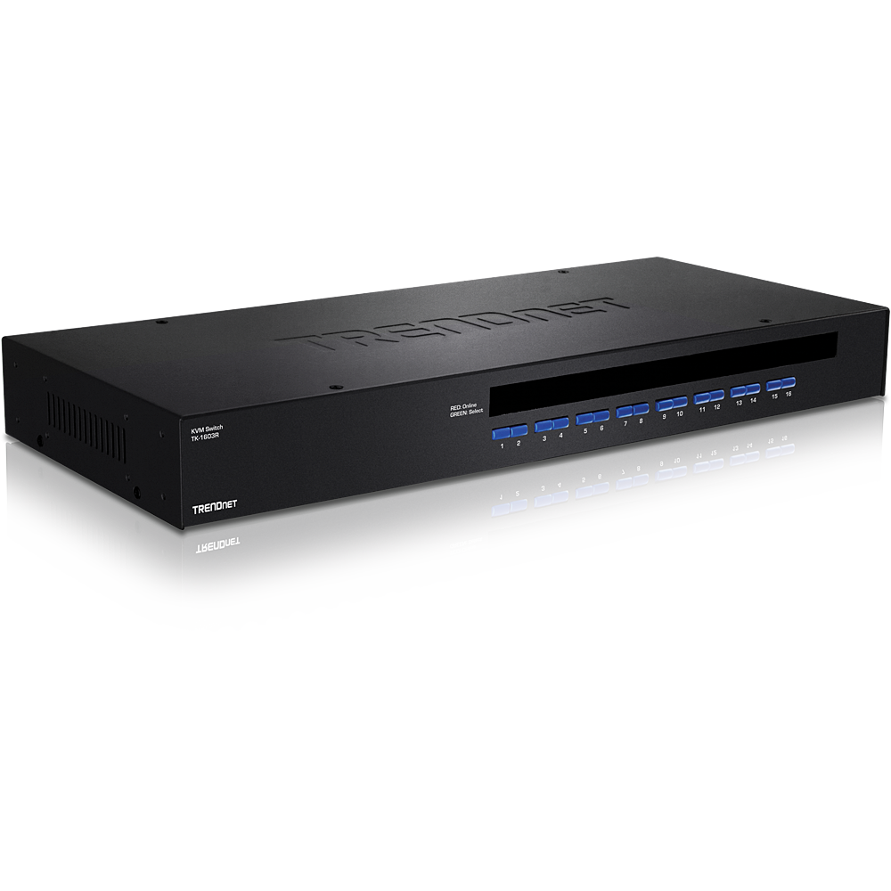 TRENDNET TK-1603R - 16-porttinen KVM-kytkin räkkiasennettava