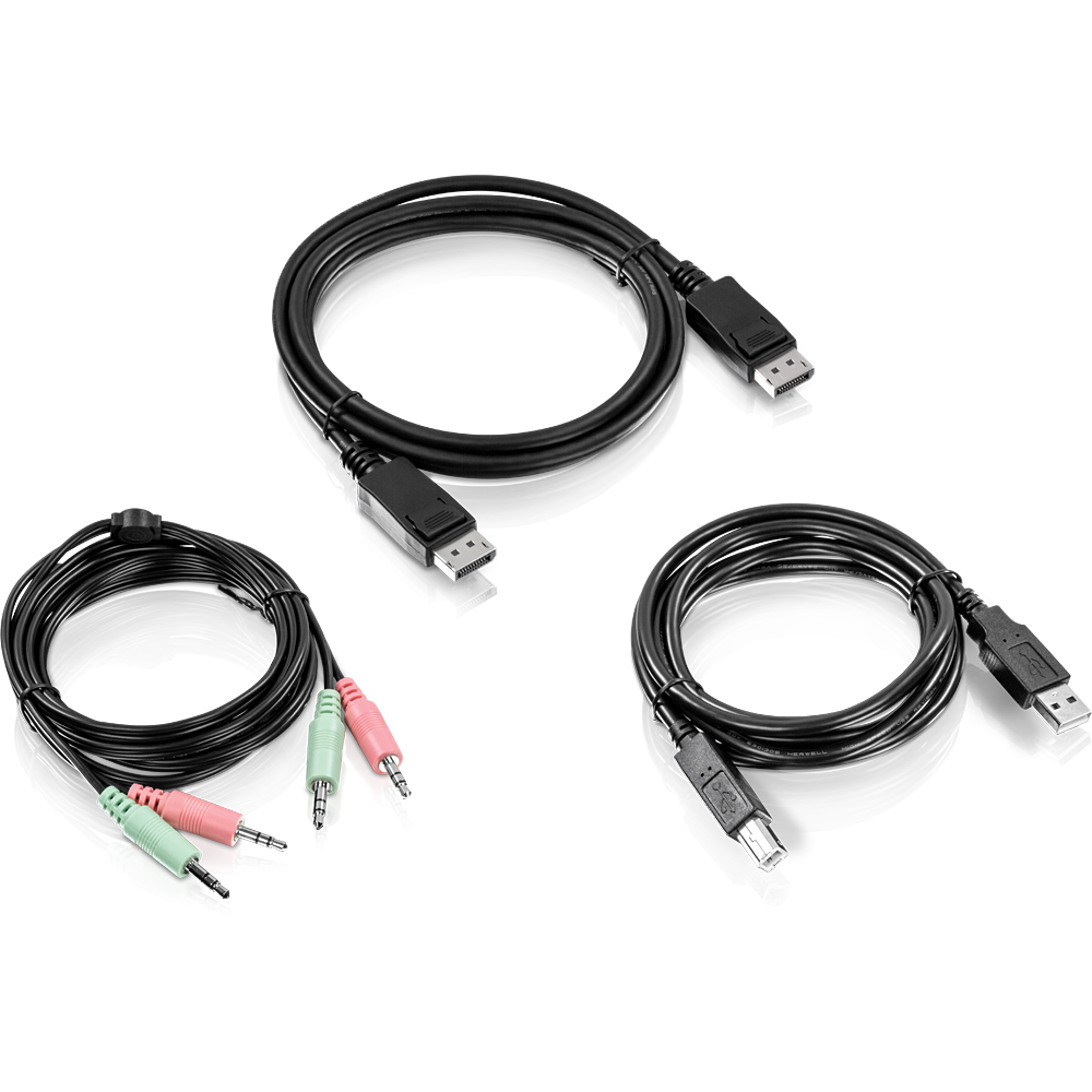 [TK-CP06] TRENDNET TK-CP06 - KVM-kaapelipaketti DisplayPort USB ja audio 1.83m