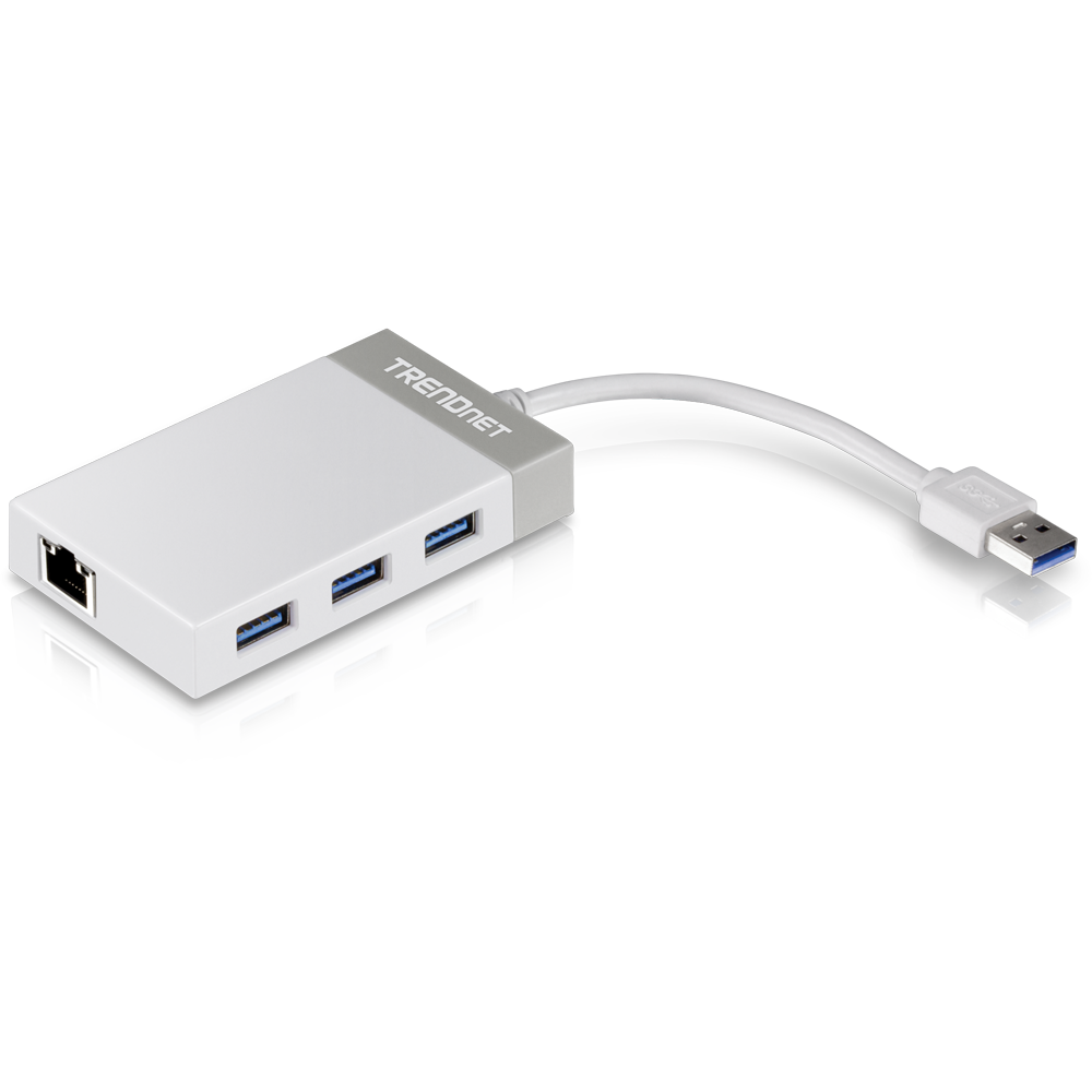 [TU3-ETGH3] TRENDNET TU3-ETGH3 - USB 3.0 Gigabit Ethernet -sovitin + USB-keskitin