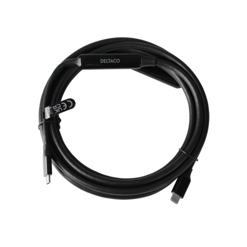 DELTACO 1902002 - USB-C C-C AKTIIVINEN KAAPELI - 10Gbps - 3A - 3m