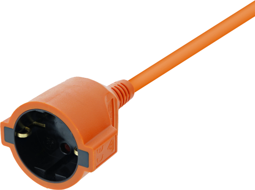 DELTACO GT-979 - Maadoitettu jatkokaapeli, sisäkäyttöön IP20, 20 m, oranssi
