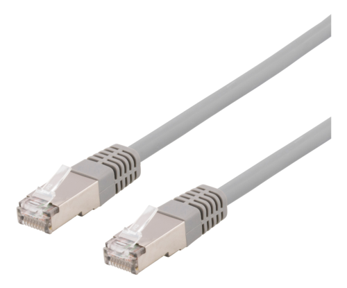 DELTACO SFTP-610H - S/FTP Cat6 VERKKOKAAPELI - LSZH, 10m, Harmaa
