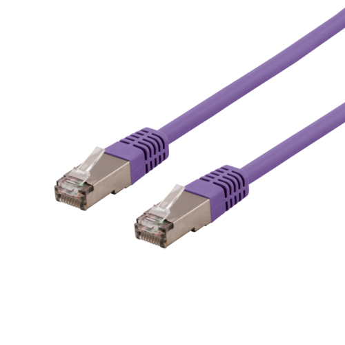 DELTACO SFTP-611PH - S/FTP Cat6 verkkokaapeli,LSZH, 1,5m, violetti