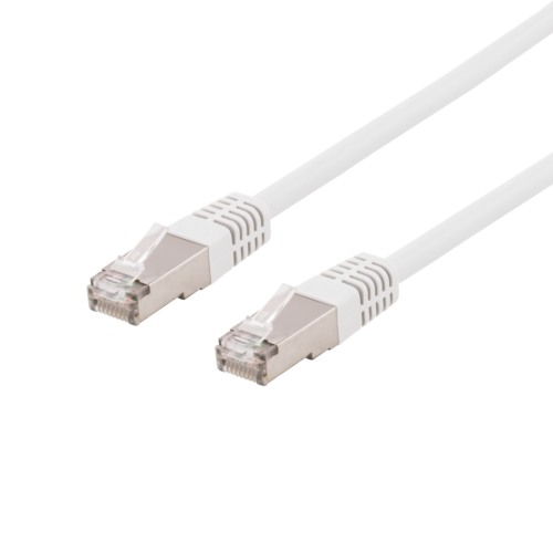 DELTACO SFTP-611VH - S/FTP Cat6 verkkokaapeli,LSZH, 1,5m, valkoinen