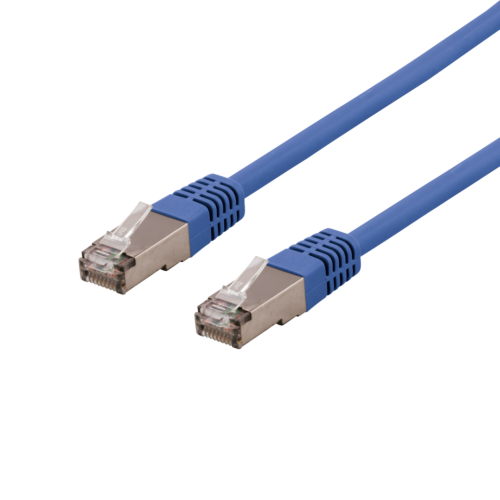 DELTACO SFTP-61BH - S/FTP Cat6 verkkokaapeli,LSZH, 1m, sininen