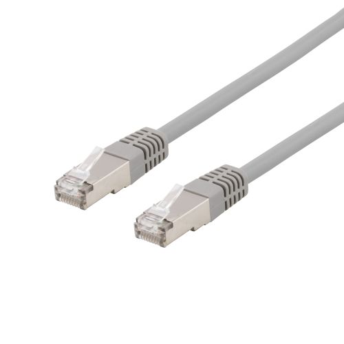 DELTACO SFTP-62H - S/FTP Cat6 suojattu verkkokaapeli,LSZH, 2m, harmaa