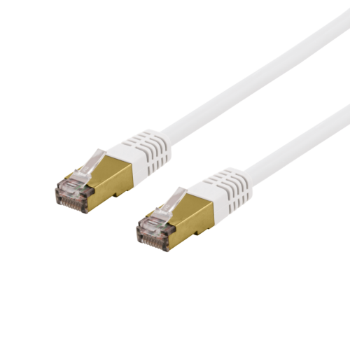 DELTACO SFTP-67VAH - S/FTP Cat6a verkkokaapeli,LSZH, 7m, valkoinen