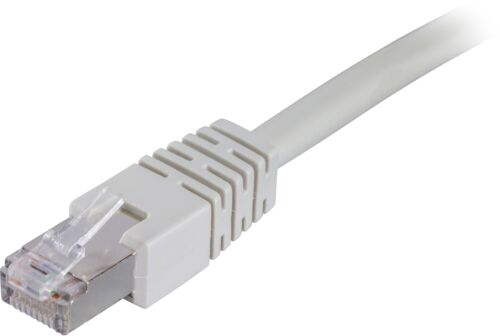 [STP-607] DELTACO STP-607 - F/UTP Cat6 verkkokaapeli,0,7m, harmaa
