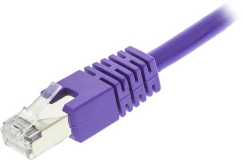 DELTACO STP-60P - F/UTP Cat6 verkkokaapeli,0,5m, lila
