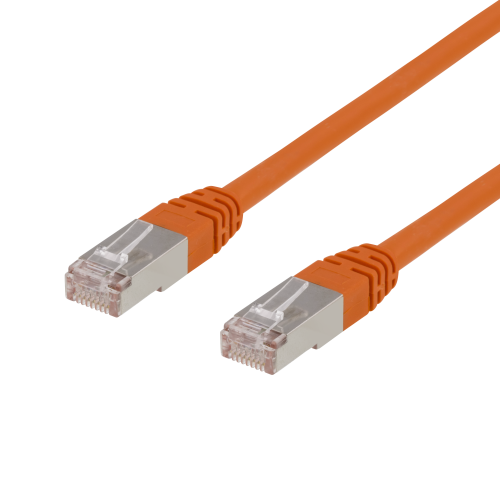 [STP-611-OR] DELTACO STP-611-OR - F/UTP Cat6 patch cable, 1.5m, 250MHz, Delta, LSZH, orange