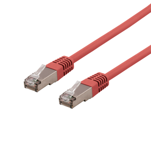 DELTACO STP-611RAU - U/FTP Cat6a verkkokaapeli, LSZH, 1,5m, punainen
