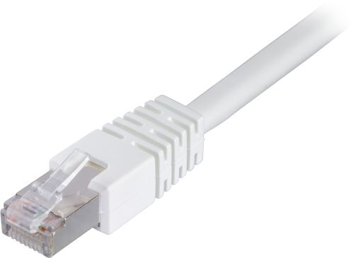 DELTACO STP-620V - F/UTP Cat6 verkkokaapeli,20m, valkoinen