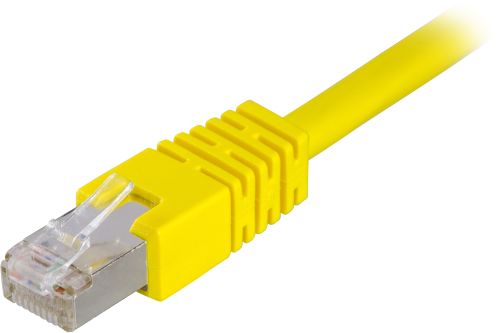 [STP-62GL] DELTACO STP-62GL - F/UTP Cat6 suojattu verkkokaapeli,2m, keltainen