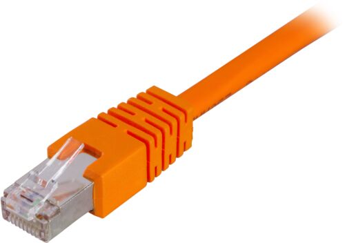 DELTACO STP-62-OR - F/UTP Cat6 suojattu verkkokaapeli,2m, oranssi