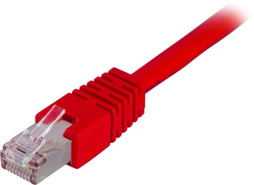 DELTACO STP-62R - F/UTP Cat6 suojattu verkkokaapeli,2m, punainen