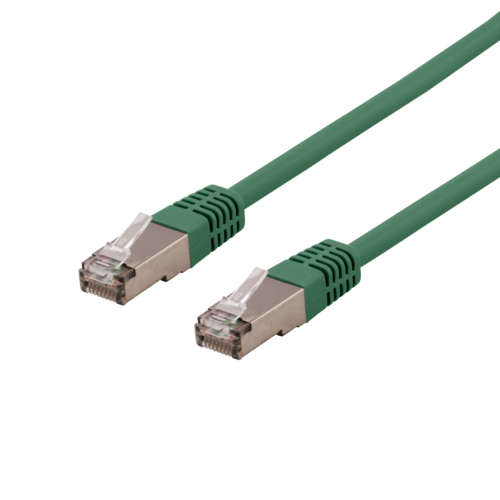 DELTACO STP-63GAU - U/FTP Cat6a verkkokaapeli, LSZH, 3m, vihreä