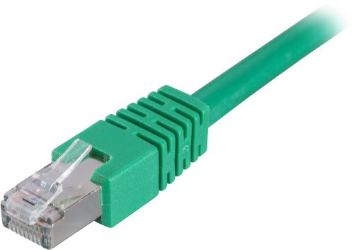 [STP-65G] DELTACO STP-65G - F/UTP Cat6 verkkokaapeli,LSZH, 5m, vihreä