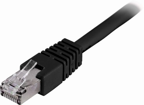 DELTACO STP-65S - F/UTP Cat6 verkkokaapeli,5m, musta