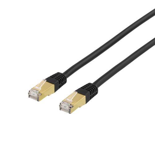 [STP-72S] DELTACO STP-72S - S/FTP Cat7 verkkokaapeli,LSZH (halogen free), 2m, musta