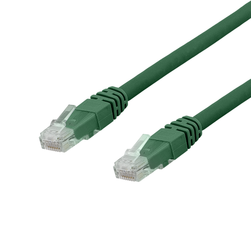 DELTACO TP-610GAU - U/UTP Cat6a verkkokaapeli,10m, 500MHz, Delta-sertifioitu, LSZH, viherä