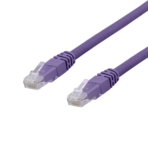 DELTACO TP-611PAU - U/UTP Cat6a verkkokaapeli,1,5m, 500MHz,  LSZH, lilla