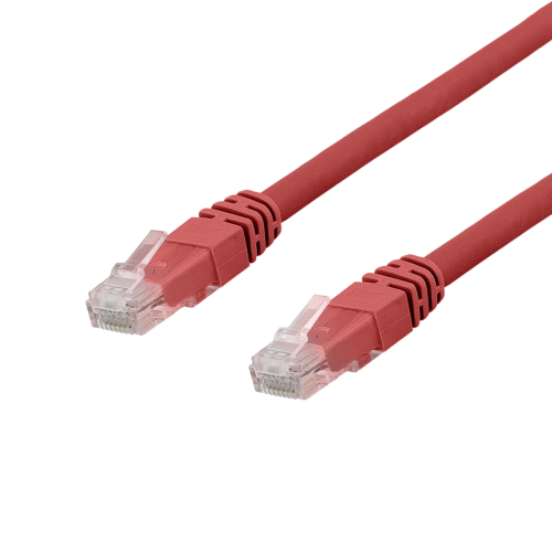 DELTACO TP-611RAU - U/UTP Cat6a verkkokaapeli,1,5m, 500MHz,  LSZH, punainen