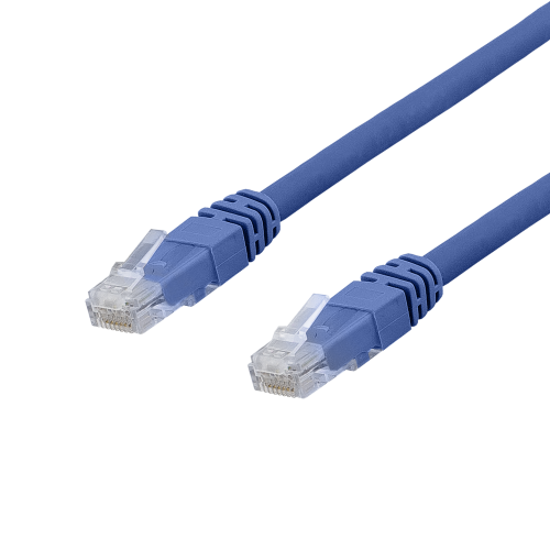 DELTACO TP-615BAU - U/UTP Cat6a verkkokaapeli,15m, 500MHz,  LSZH, sininen