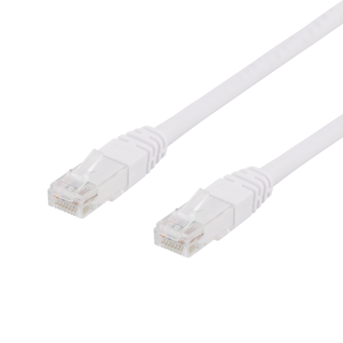 DELTACO TP-620V - U/UTP Cat6 verkkokaapeli,20m, valkoinen
