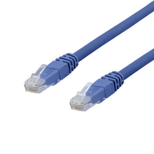 DELTACO TP-65BAU - U/UTP Cat6a verkkokaapeli,5m, 500MHz,  LSZH, sininen