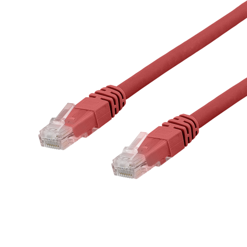 DELTACO TP-65RAU - U/UTP Cat6a verkkokaapeli,LSZH, 5m, punainen