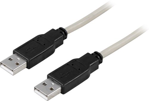 DELTACO USB2-6 - USB 2.0 kaapeli A-A uros-uros, 0,5m