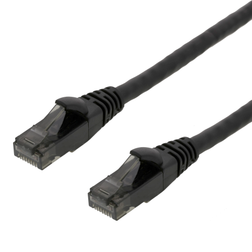 DELTACO UUTP-1505 - Taipuisa verkkokaapeli,U/UTP, Cat6, 5m, monilankaiset johtimet, 24AWG, 500MHz, LSZH, musta