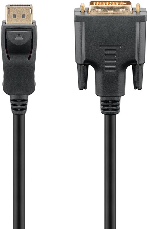 GOOBAY 51960 - DP/DVI KAAPELI 1.2 G 0100 1,0m MUSTA