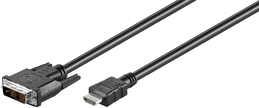 GOOBAY 50580 - DVI/HDMI KAAPELI 1.3 0200 2,0m MUSTA
