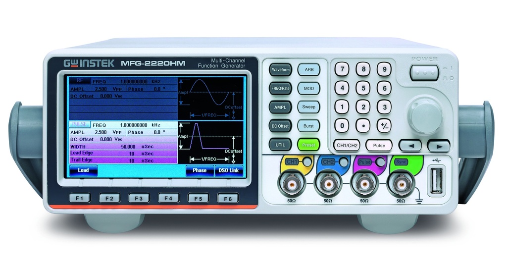 [01MF222HM0GS] GW INSTEK MFG-2220HM - Funktiogeneraattori 2-kanavainen 200MHz