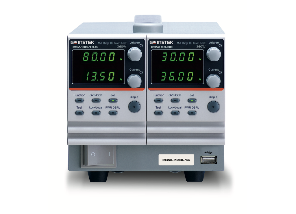 [01SWL02500GT] GW INSTEK PSW-720L25 2-Kanavainen ohjelmoitava DC Virtalähde