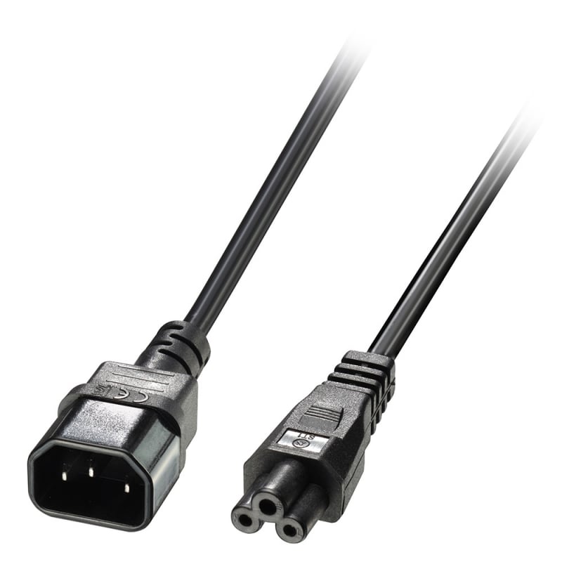 2m IEC Jatkokaapeli IEC C14 IEC C5:een 2m IEC Jatkokaapeli IEC C14 IEC C5:een