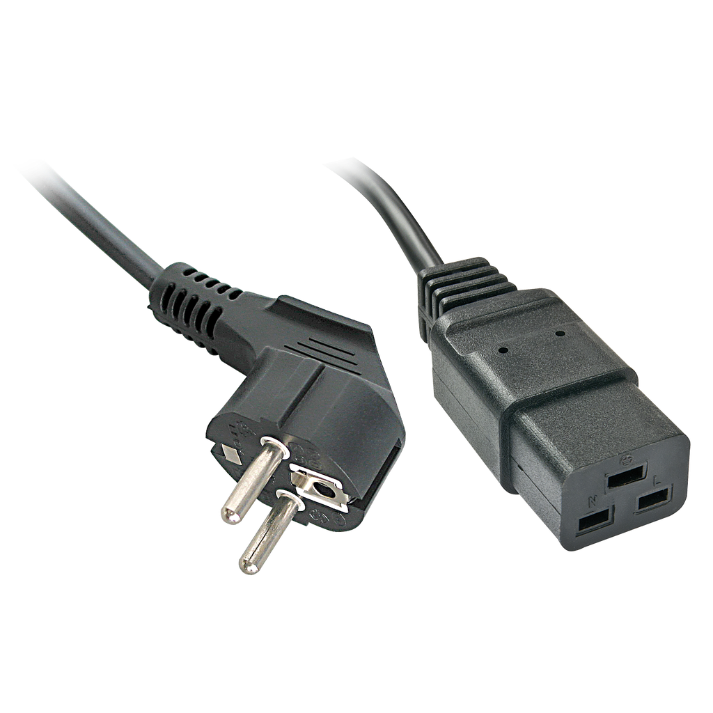 Verkkovirtajohto Schuko 2-pinninen IEC C5:een, 2m