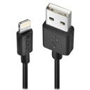 3m USB-Lightning-kaapeli, musta