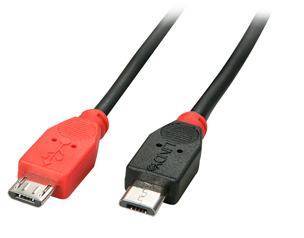 USB 2.0 kaapeli Typ Micro-B / Micro-B OTG, 1m