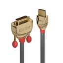 3m HDMI-DVI-D-kaapeli, kultainen johto