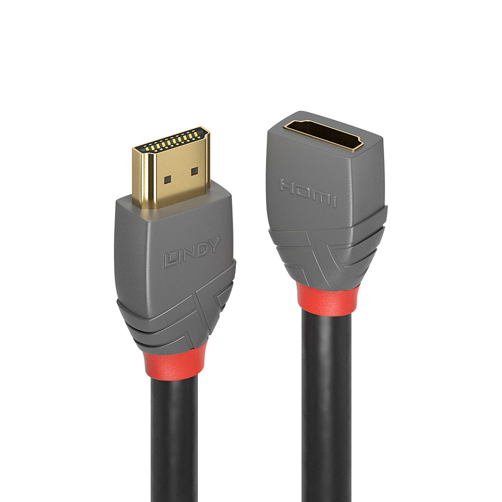 1m HDMI 18G Jatkokaapeli, Anthra Line 1m HDMI 18G Jatkokaapeli, Anthra Line
