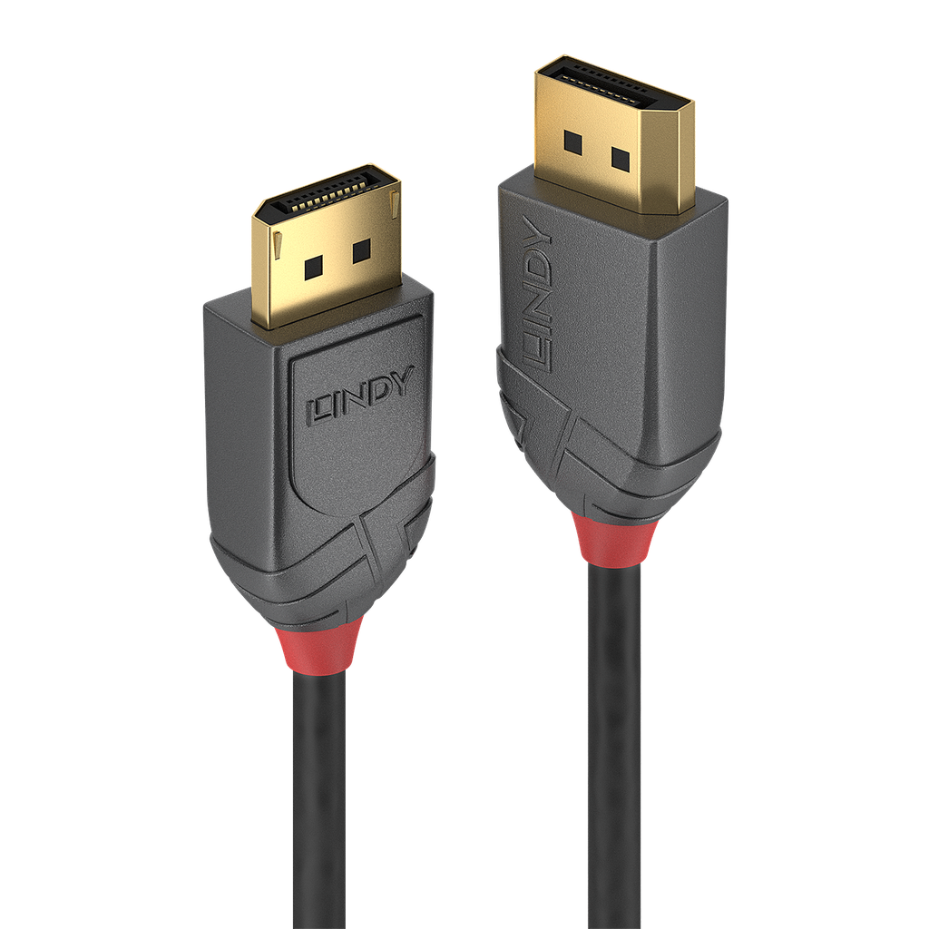 2m DisplayPort 1.4 kaapeli, 4K 4096x2160@160Hz, Anthra Line, Anthra Line