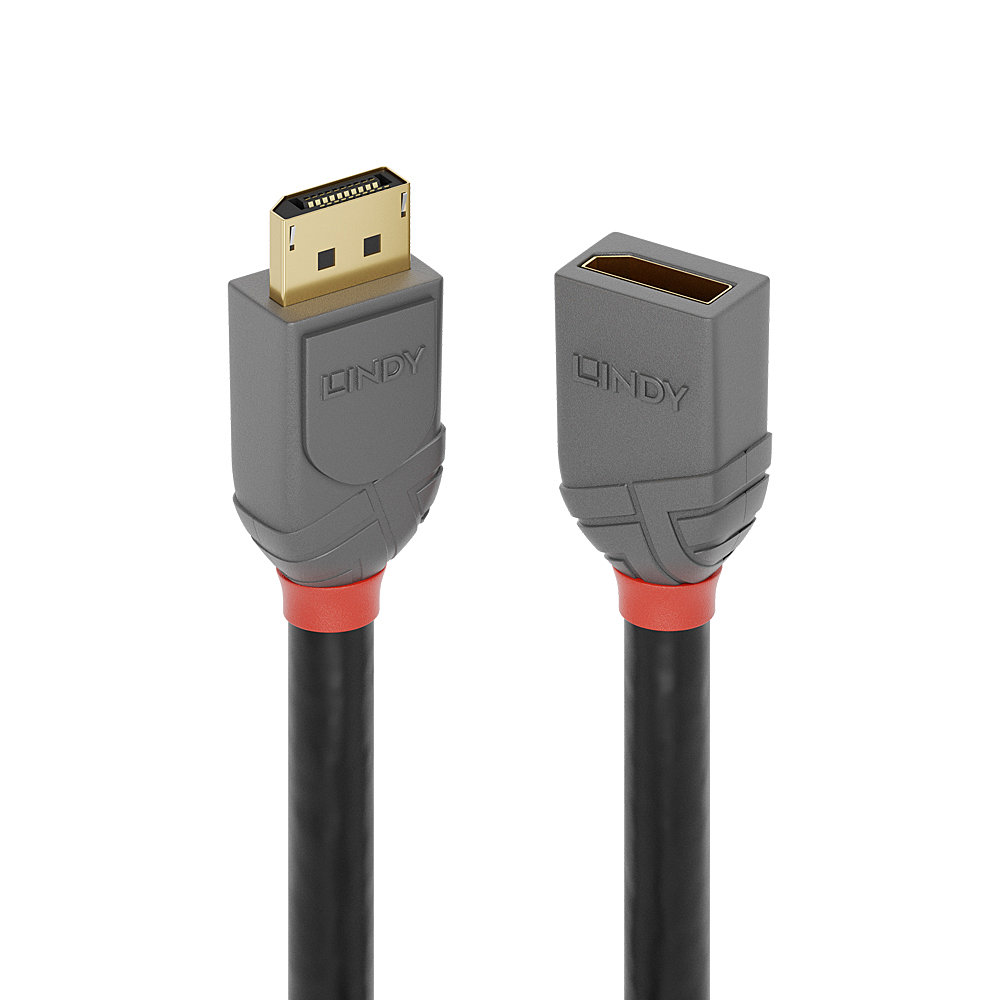 1m DisplayPort 1.4 Jatkokaapeli, Anthra Line 1m DisplayPort 1.4 Jatkokaapeli, Anthra Line