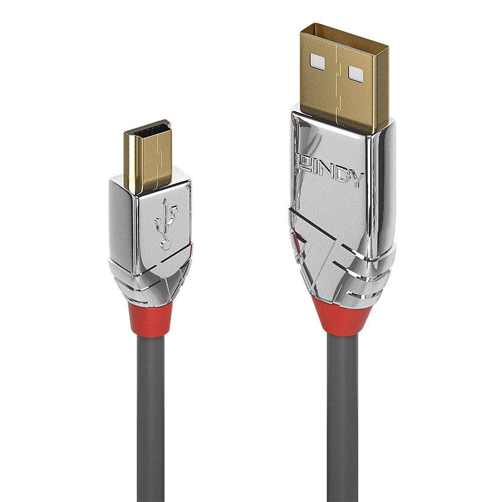 [36632] 2m USB 2.0 A-tyyppi-A-Minib-kaapeli, Cromo Line