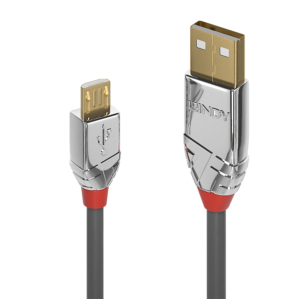 [36652] 2m USB 2.0 A-tyyppi-Mikro-B-kaapeli, Cromo Line