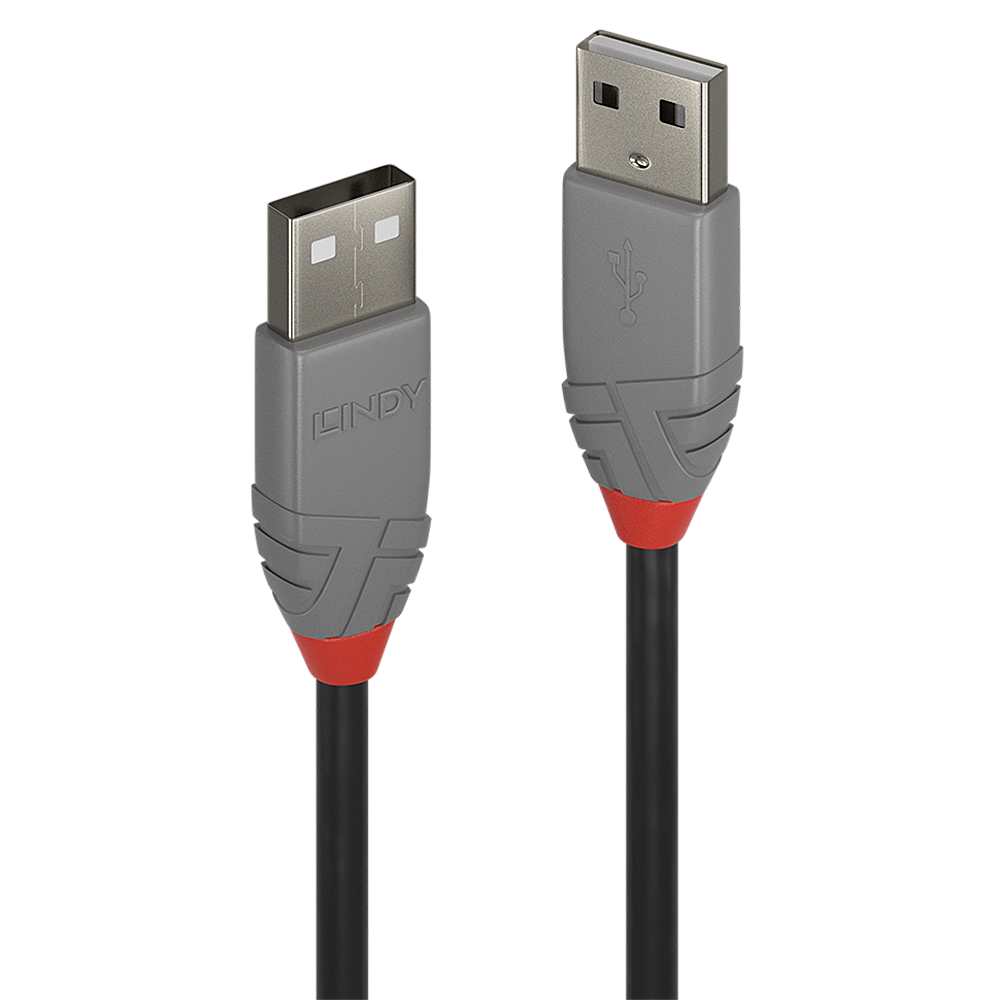 USB 2.0 kaapeli tyyppi A/A 2m, Anthra Line, Anthra Line